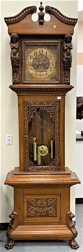 OAK TALL CASE CLOCKOak Tall Case 375558