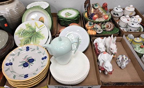 6 TRAY LOTS OF PLATES6 Tray Lots 37558d