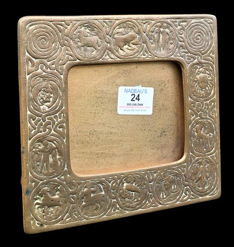 TIFFANY STUDIOS ZODIAC BRONZE PICTURE CALENDAR 3755cf