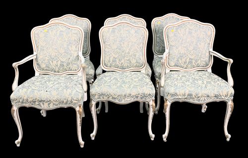 SET OF SIX LOUIS XV STYLE ARMCHAIRSSet 375636