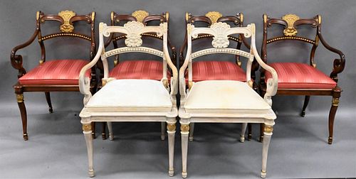 SET OF SIX REGENCY STYLE PARCEL GILT 375643