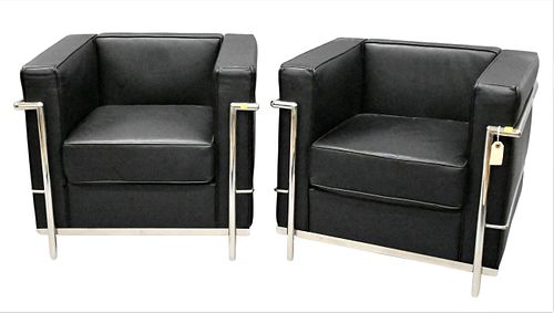 A PAIR OF CORBUSIER LG 2 STYLE 3756ec
