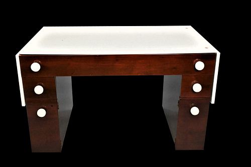 MID CENTURY MODERN LACQUERED DESKMid 3757a9