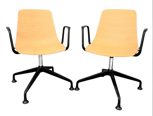 A PAIR OF DIETIKER SWIVEL CHAIRSA 3757ce