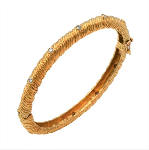 18 KARAT YELLOW GOLD BANGLE BRACELET18 375801