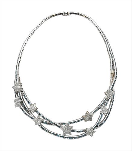 18 KARAT WHITE GOLD NECKLACE18