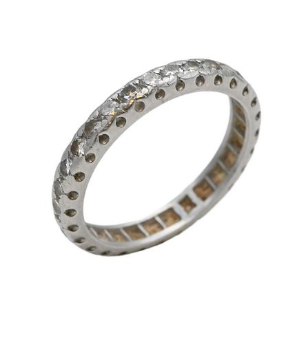 18 KARAT WHITE GOLD BAND18 Karat