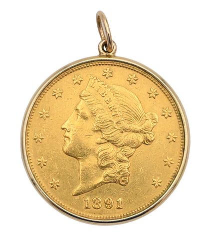 TWENTY DOLLAR LIBERTY GOLD "1891