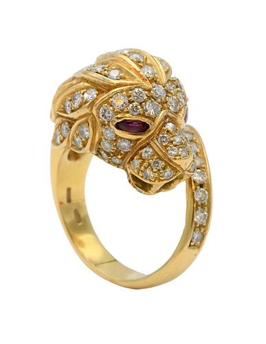 18 KARAT YELLOW GOLD RING18 Karat 37585a