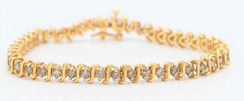 14 KARAT YELLOW GOLD AND DIAMOND 37588f