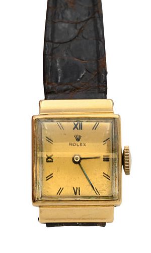 ROLEX RETRO LADIES GOLD SQUARE