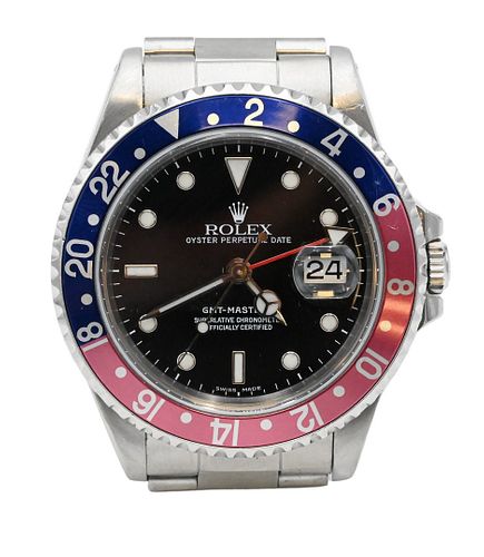 ROLEX GMT MASTER II PEPSI STAINLESS