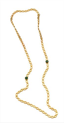 18 KARAT GOLD DOUBLE LINK NECKLACE18