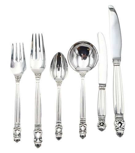 92 PIECE GEORG JENSEN STERLING 37591f