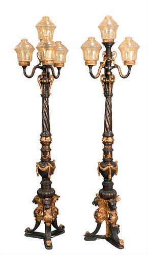 PAIR OF BRONZE OUTDOOR LIGHTSPair 3759a5