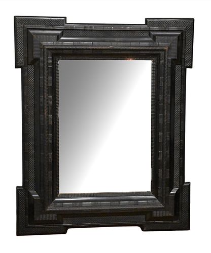 FLEMISH BAROQUE WALNUT WALL MIRRORFlemish 3759bd