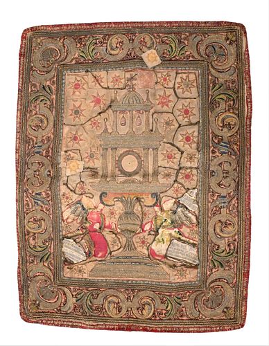 EARLY TURKISH EMBROIDERED PANELEarly 375a19