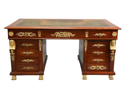 EMPIRE STYLE ORMOLU MOUNTED MAHOGANY 375a55