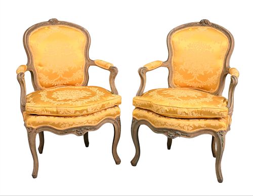 PAIR OF LOUIS XV FAUTEUILSPair 375a65