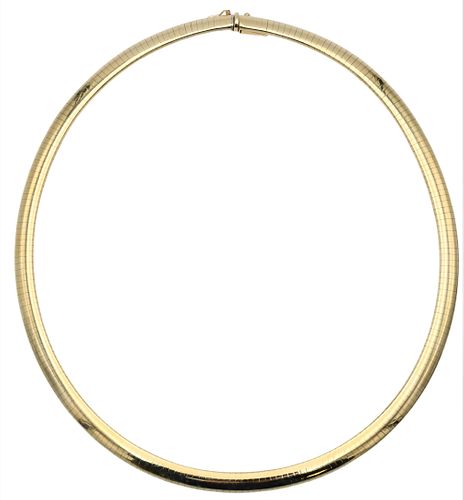 14 KARAT YELLOW GOLD FLEXIBLE CHOKER 375a73