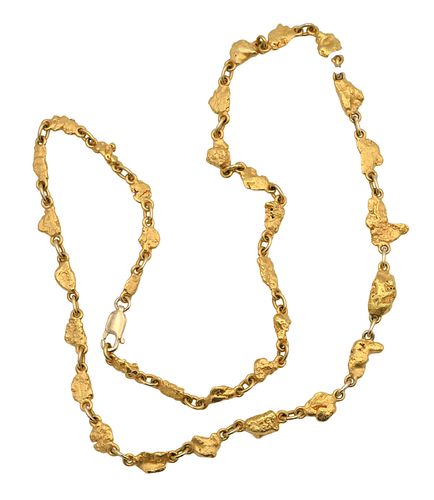 GOLD NUGGET STYLE NECKLACEGold 375aa5