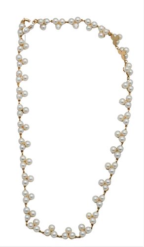 14 KARAT YELLOW GOLD AND PEARL NECKLACE14