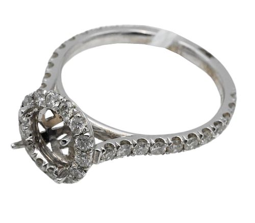 18 KARAT WHITE GOLD ENGAGEMENT