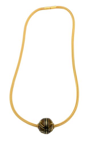 18 KARAT YELLOW GOLD MESH NECKLACE18 375b49