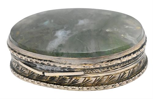 SILVER OVAL BOXSilver Oval Box,