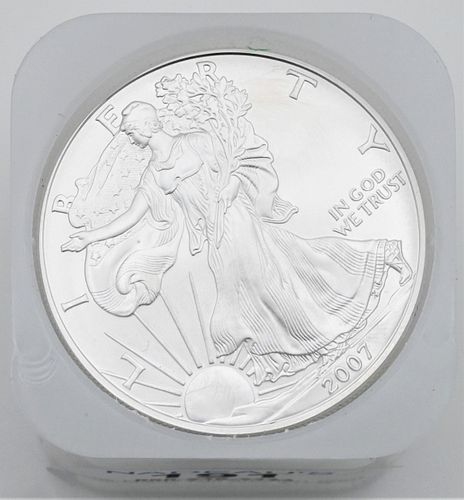 ROLL OF 20-2007 1 OZ SILVER AMERICAN