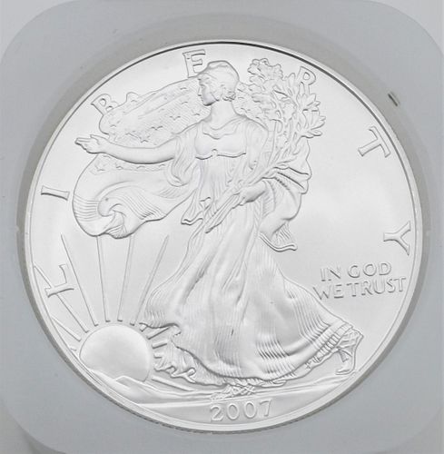 ROLL OF 20-2007 1OZ SILVER AMERICAN