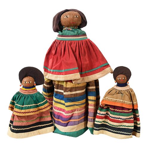 THREE EARLY SEMINOLE DOLLScirca