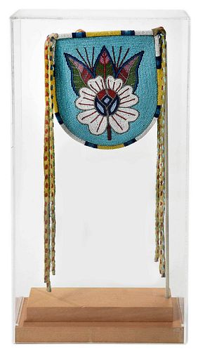 PLAINS BEADED MIRROR BAGearly 20th 375cc0