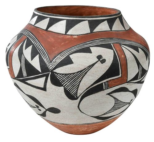 ACOMA PUEBLO POLYCHROME OLLAearly mid 375ccb