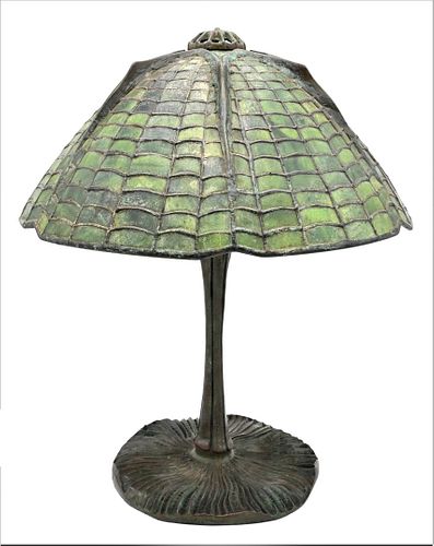 TIFFANY STUDIOS STYLE BRONZE AND 375d41