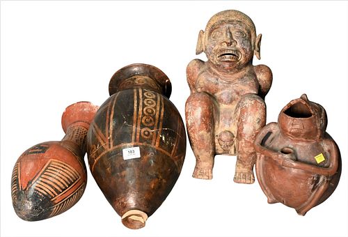 FOUR SOUTH AMERICAN POTTERYFour