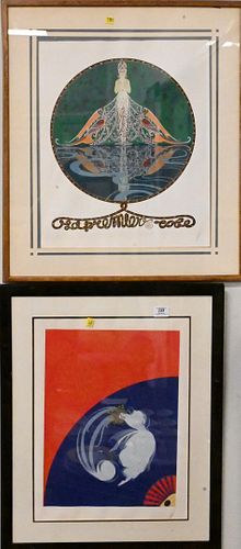 TWO ERTE SERIGRAPHSTwo Erte Serigraphs  375dcd