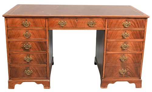 GEORGE IV STYLE MAHOGANY KNEEHOLE 375e83