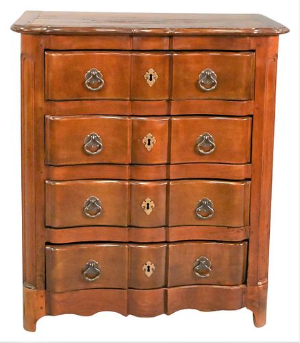 LOUIS XV STYLE FRUITWOOD FOUR DRAWER 375ea2