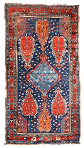 SHIKLI KAZAK RUG20th century blue 375f22