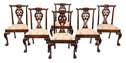 SET OF SIX GEORGE III STYLE MAHOGANY 375f25