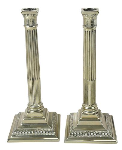PAIR OF PAKTONG CANDLESTICKSprobably 375f33