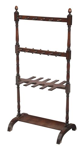 REGENCY STYLE MAHOGANY GUN RACKBritish,