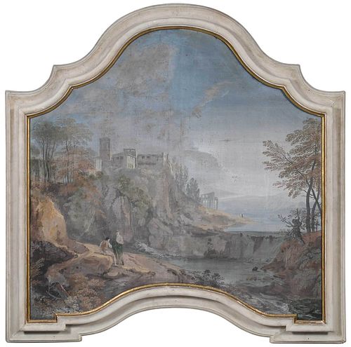 ITALIAN SCHOOL CAPRICCIO LANDSCAPE