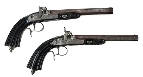 CASED PAIR OF MANTONS DUELING PISTOLSEnglish  376035