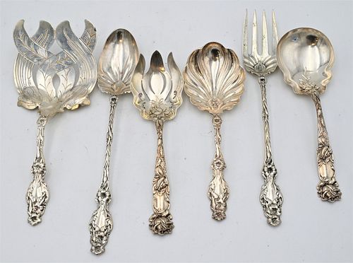 SIX PIECE LOT OF STERLING SILVER 37604e