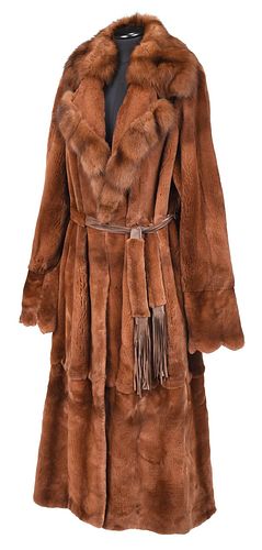 FULL LENGTH MINK SHAWL COLLAR JACKET20th