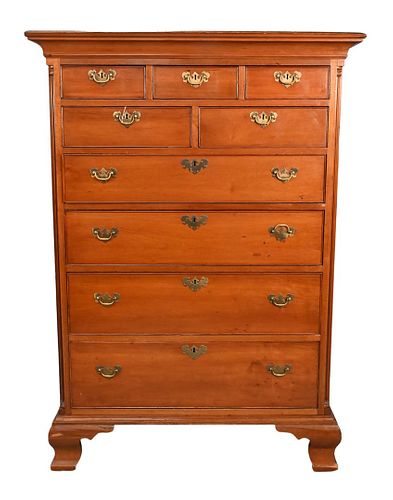 CHIPPENDALE CHERRY TALL CHESTChippendale 376070