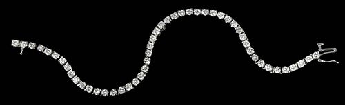 14KT DIAMOND BRACELET49 round 37607e