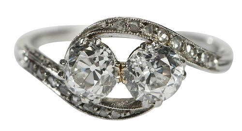 ANTIQUE DIAMOND RINGtwo old mine 37608a